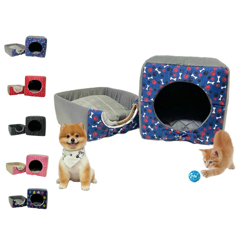 Pet Bed Iglu: Small: for Dog and Cat in Suede Casinha Toca with Cushion, in Frio Casa and in Calor Caminha Ninho