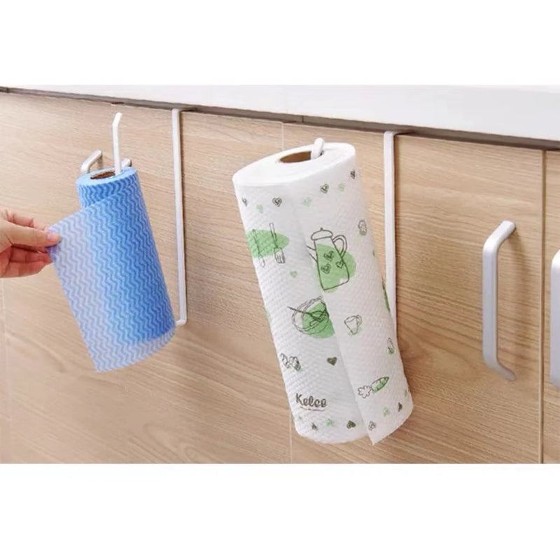 Paper Towel Door Holder By Kitchen Cabinet Multipurpose/Paper Towel Holder White Steel Dicarlo